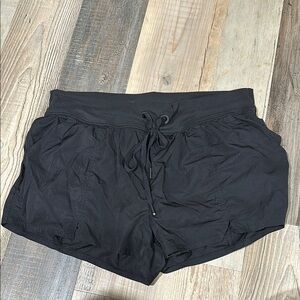 Aerie Black Athletic Shorts with Elastic Waistband